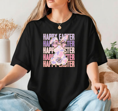 Pastel Easter Bunny & Eggs – DTF Transfer