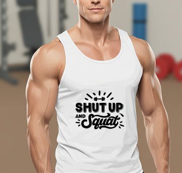 Shut Up and Squat – Gym DTF Transfer