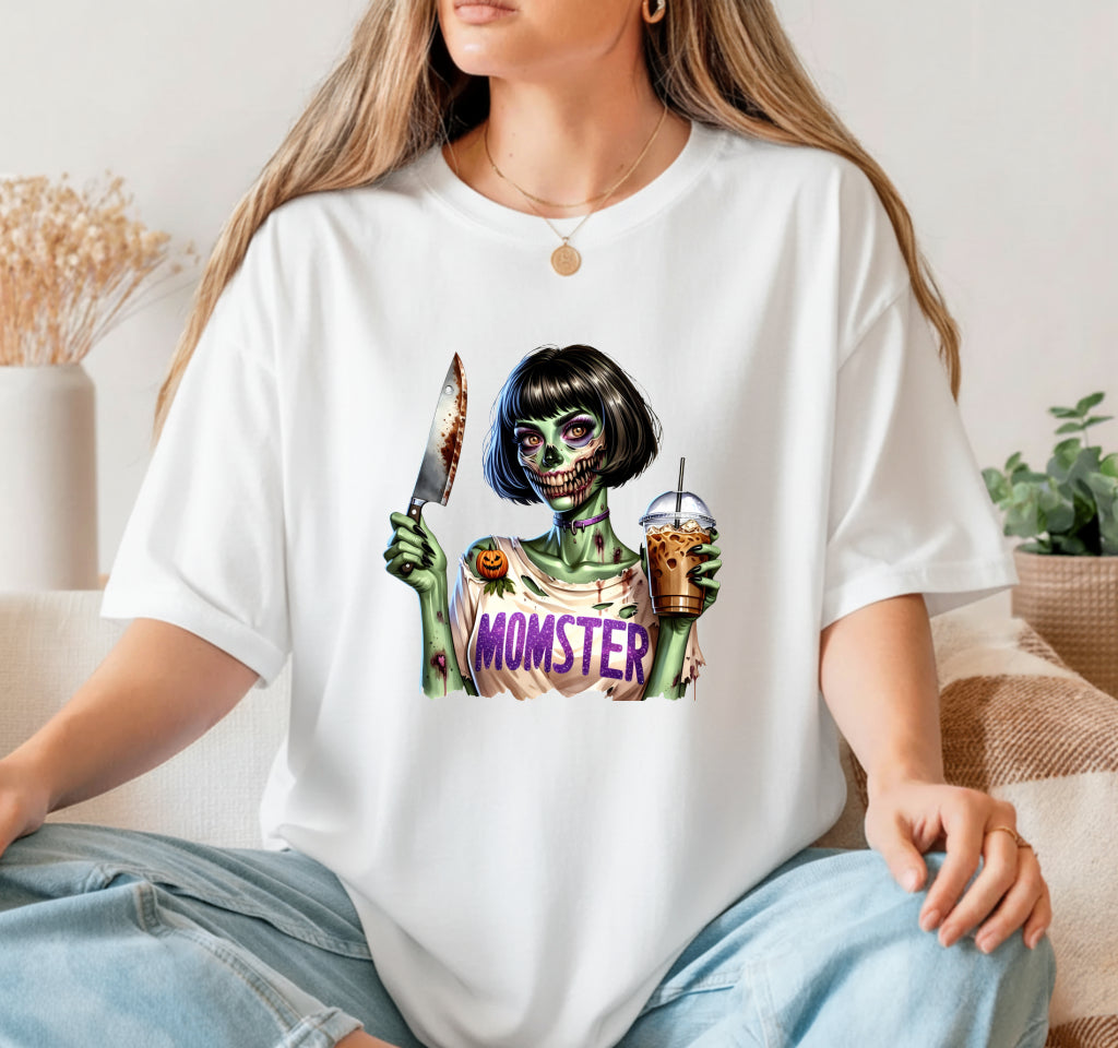 'I'm Just Here for the Boos' Ghost Martini – Halloween DTF Transfer