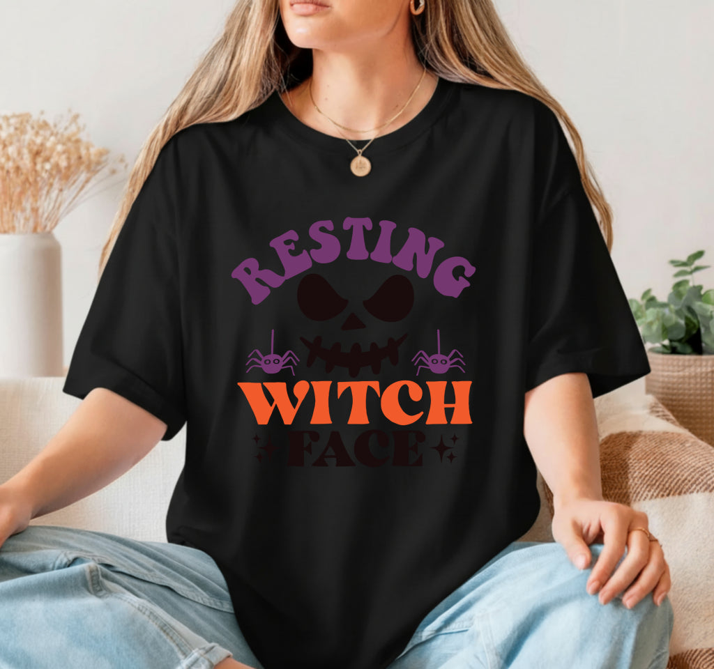 Resting Witch Face – Halloween DTF Transfer