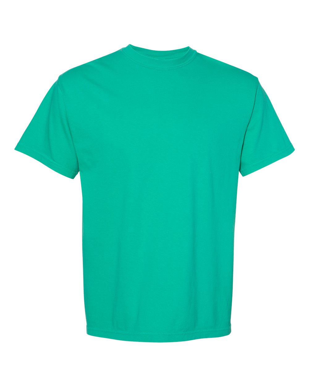 Comfort Colors 1717 Unisex Garment-Dyed Heavyweight T-Shirt - Island Green - Front View