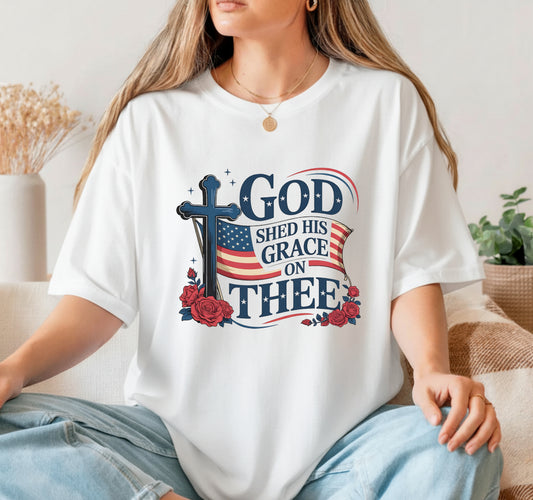 GOD - JESUS Hands Cross – Christian DTF Transfer