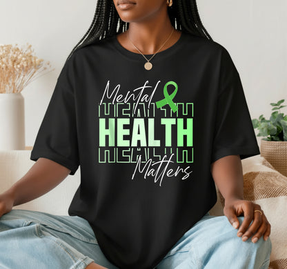 Mental Health Month We Wear Green Mental Health Awareness – DTF Transfer
