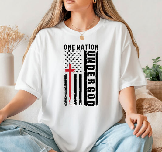 GOD - JESUSS Distressed Cross – Christian DTF Transfer