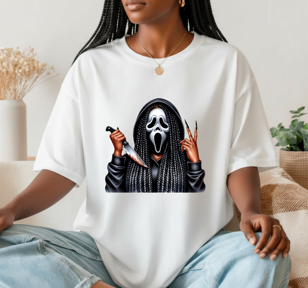 Scream Queen Ghostface – Halloween DTF Transfer