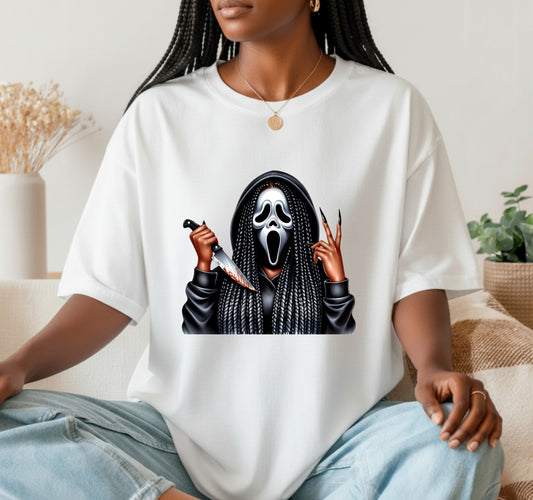 Scream Queen Ghostface – Halloween DTF Transfer