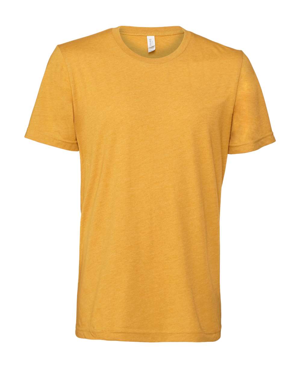 BELLA + CANVAS 3001CVC CVC Jersey Tee - Heather Mustard - Front View