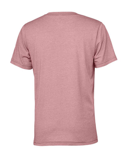 BELLA + CANVAS 3001CVC CVC Jersey Tee - Heather Orchid - Back View