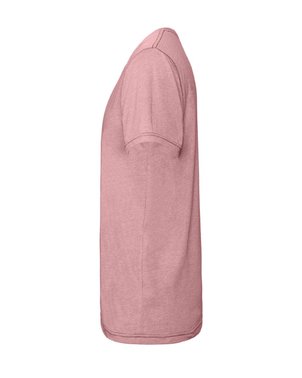BELLA + CANVAS 3001CVC CVC Jersey Tee - Heather Orchid - Direct Side