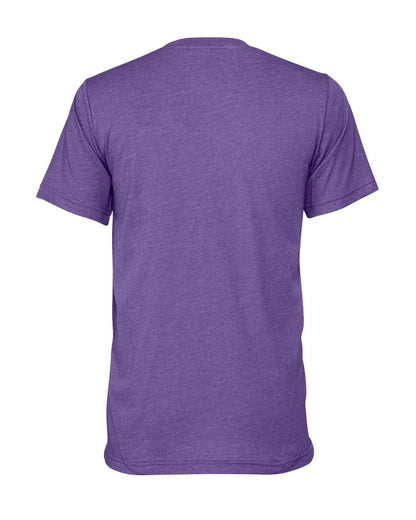 BELLA + CANVAS 3001CVC CVC Jersey Tee - Heather Lapis - Back View