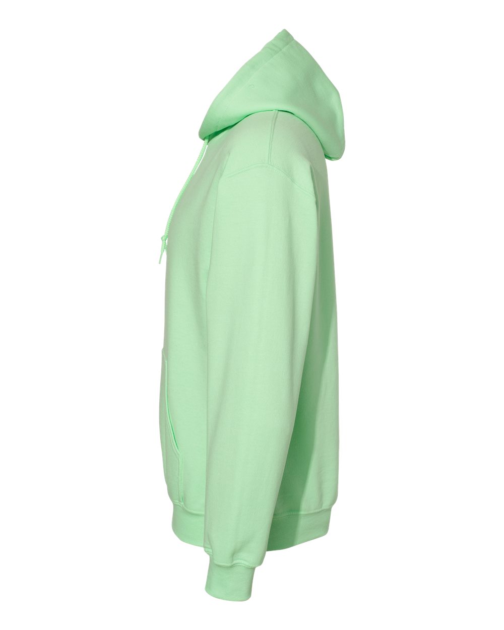 Gildan 18500 Unisex Heavy Blend™ Hooded Sweatshirt - Mint Green - Direct Side