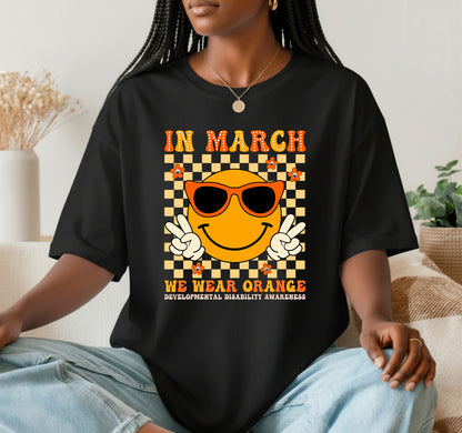 In March We Wear Orange Developmental Disability Awareness – DTF Transfer