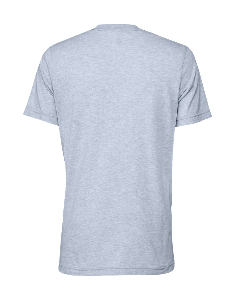 BELLA + CANVAS 3001CVC CVC Jersey Tee - Heather Prism Blue - Back View