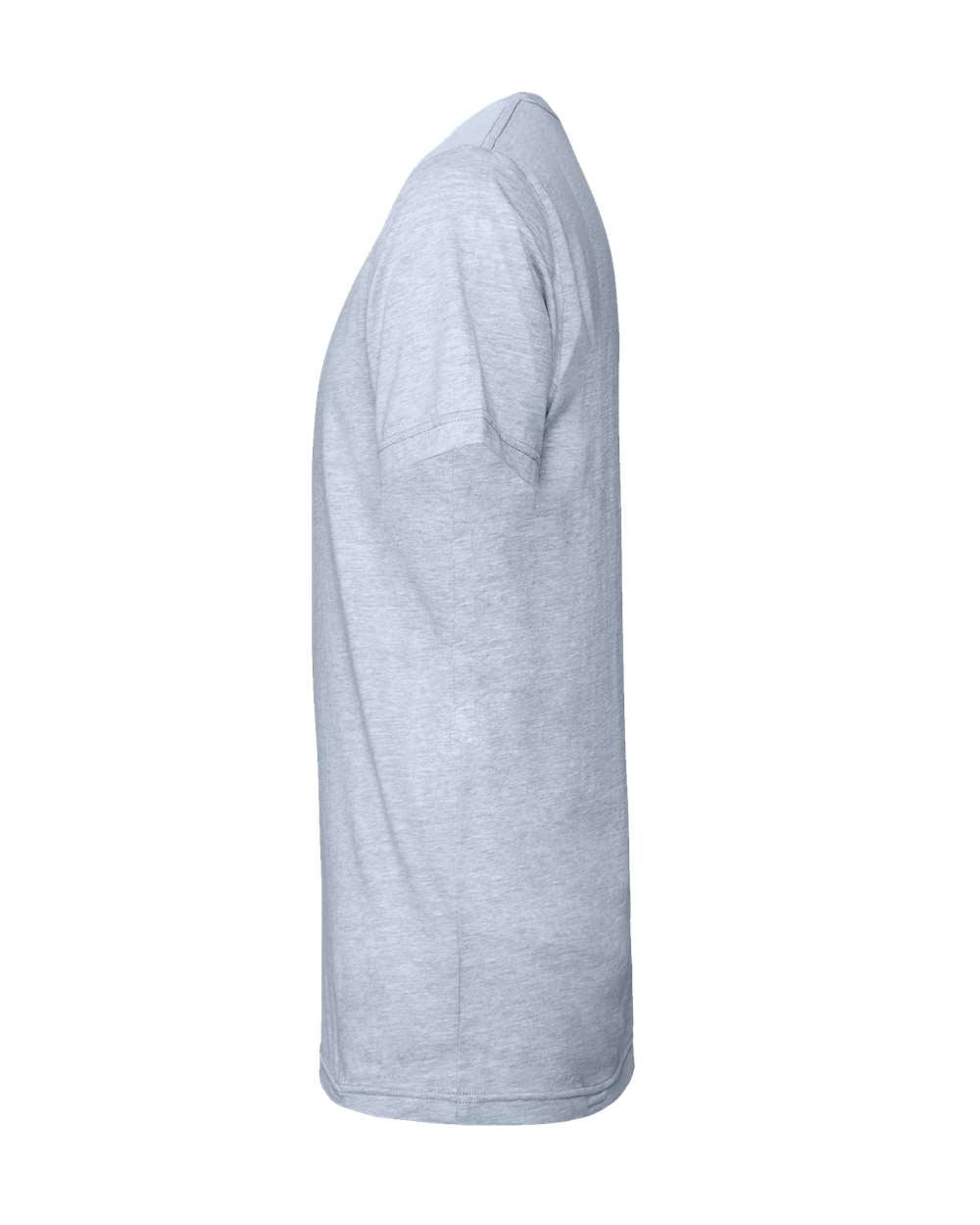 BELLA + CANVAS 3001CVC CVC Jersey Tee - Heather Prism Blue - Direct Side