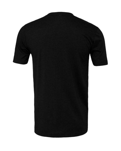 BELLA + CANVAS 3001CVC CVC Jersey Tee - Black Heather - Back View