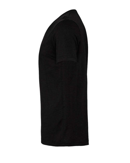 BELLA + CANVAS 3001CVC CVC Jersey Tee - Black Heather - Direct Side