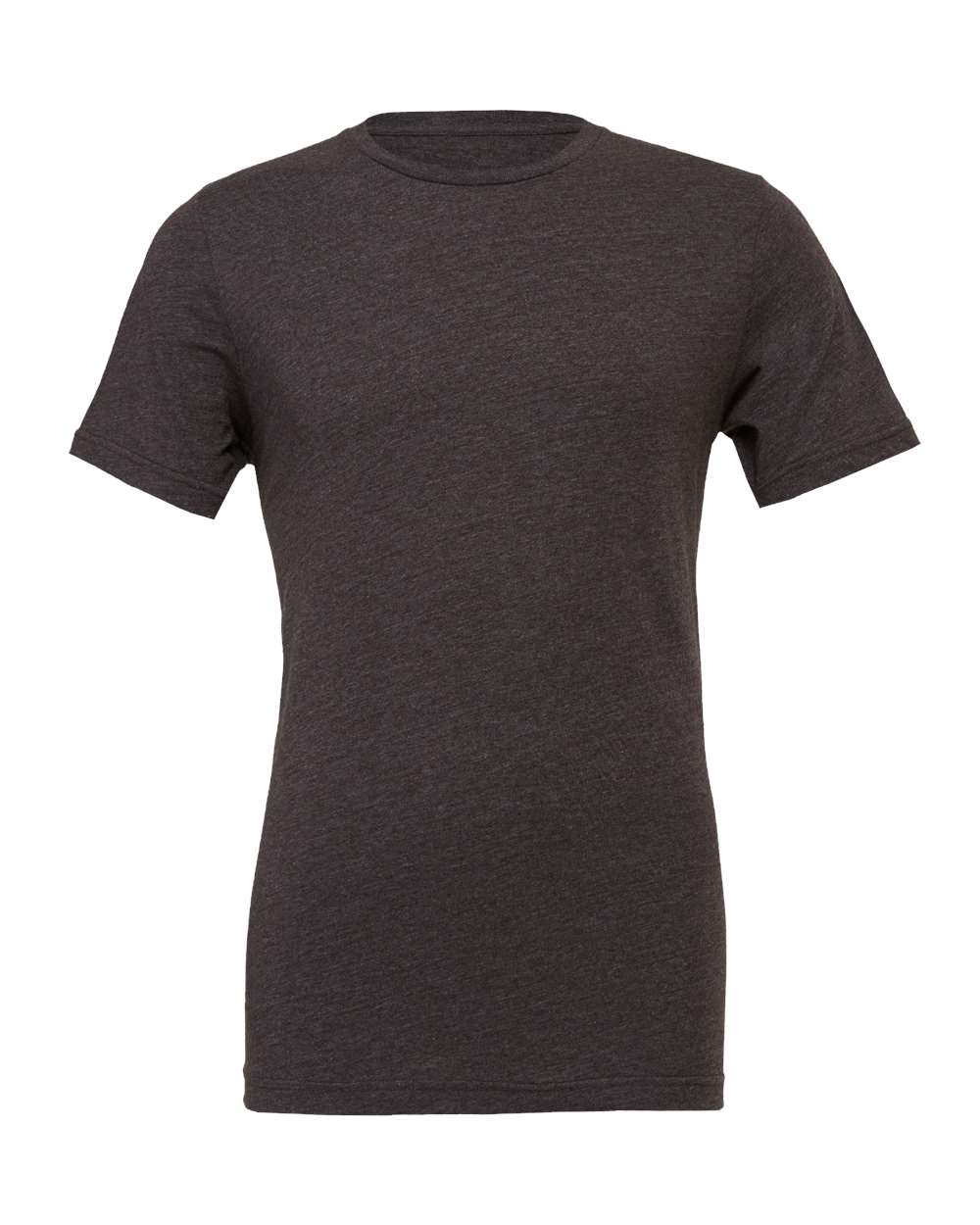 BELLA + CANVAS 3001CVC CVC Jersey Tee - Dark Grey Heather - Front View