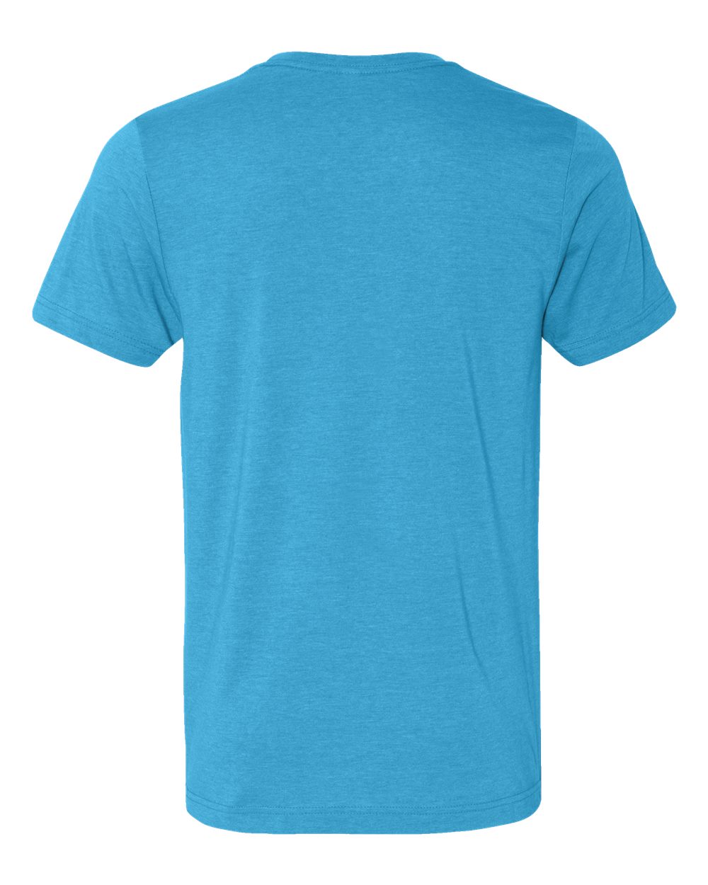 BELLA + CANVAS 3001CVC CVC Jersey Tee - Heather Aqua - Back View