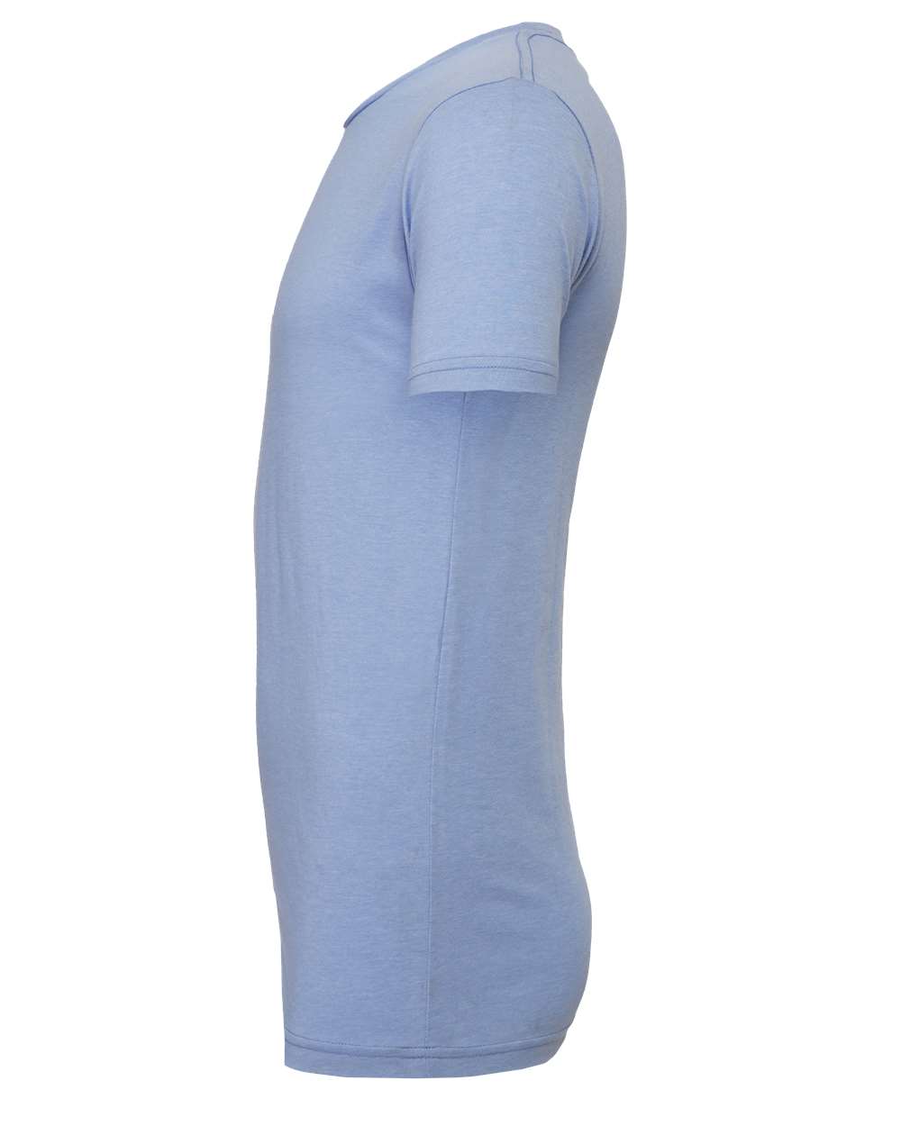 BELLA + CANVAS 3001CVC CVC Jersey Tee - Heather Blue - Direct Side