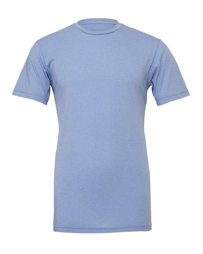 BELLA + CANVAS 3001CVC CVC Jersey Tee - Heather Blue - Front View