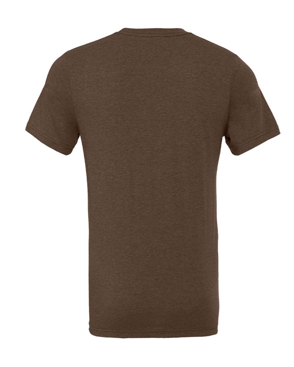 BELLA + CANVAS 3001CVC CVC Jersey Tee - Heather Brown - Back View