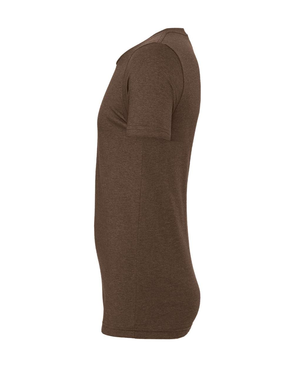 BELLA + CANVAS 3001CVC CVC Jersey Tee - Heather Brown - Direct Side