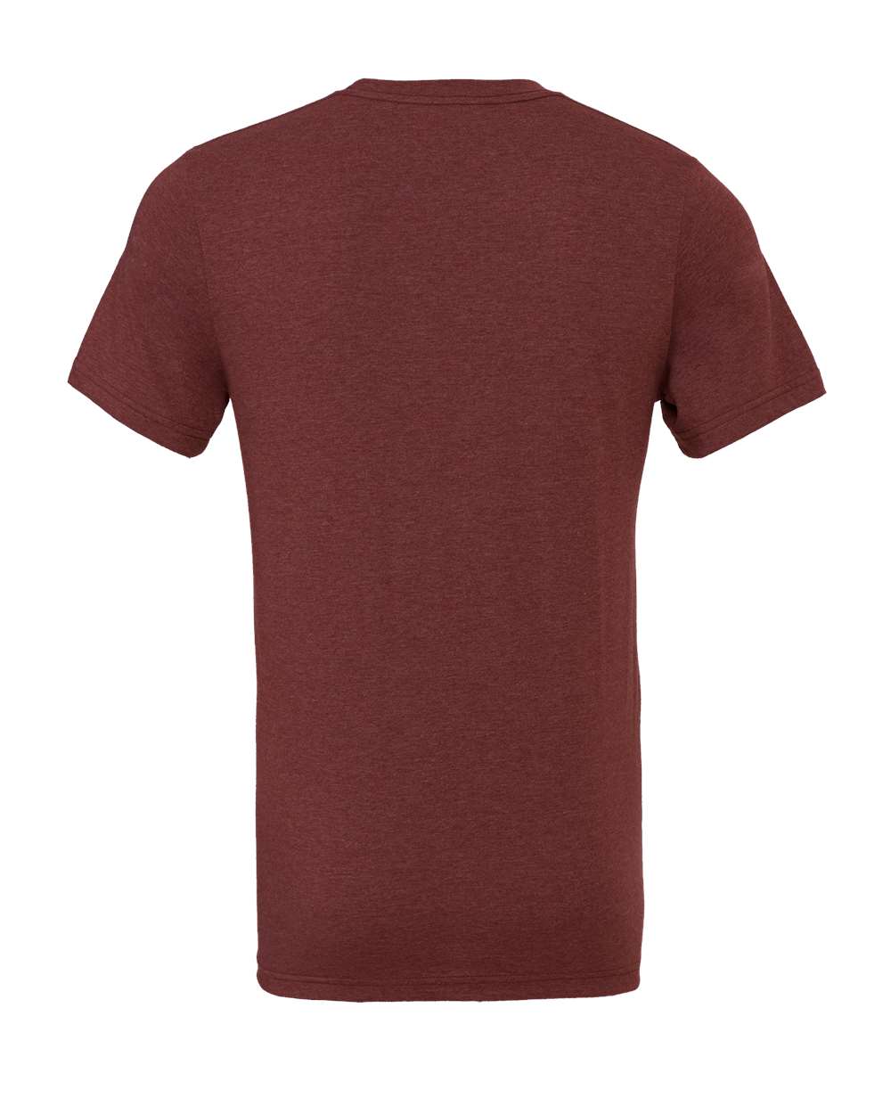 BELLA + CANVAS 3001CVC CVC Jersey Tee - Heather Cardinal - Back View