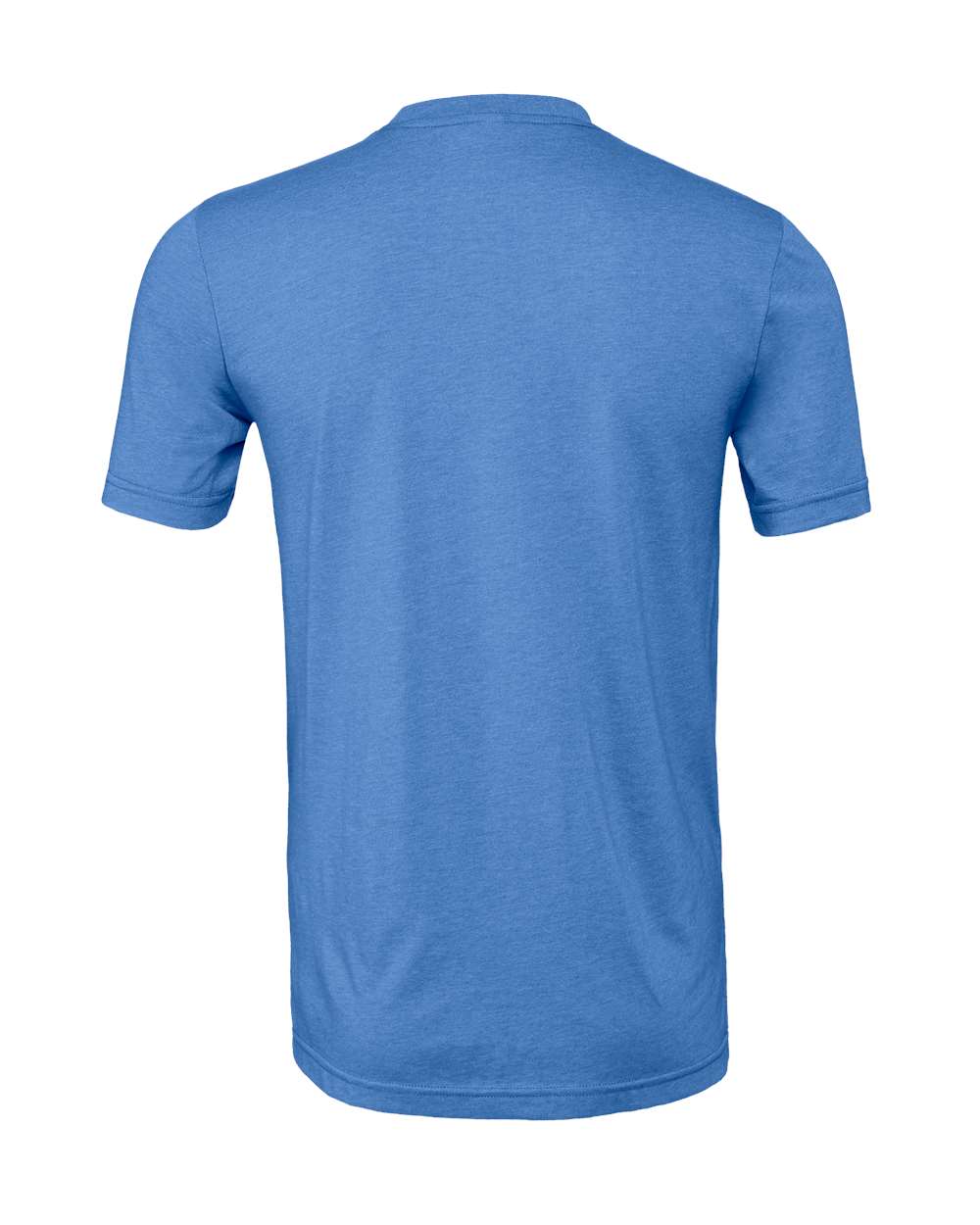 BELLA + CANVAS 3001CVC CVC Jersey Tee - Heather Columbia Blue - Back View