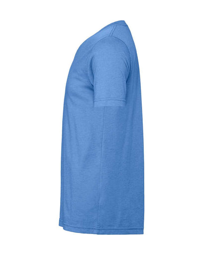 BELLA + CANVAS 3001CVC CVC Jersey Tee - Heather Columbia Blue - Direct Side