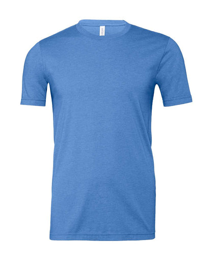 BELLA + CANVAS 3001CVC CVC Jersey Tee - Heather Columbia Blue - Front View