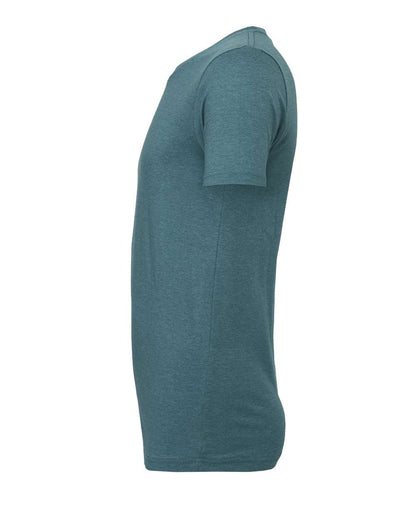 BELLA + CANVAS 3001CVC CVC Jersey Tee - Heather Deep Teal - Direct Side