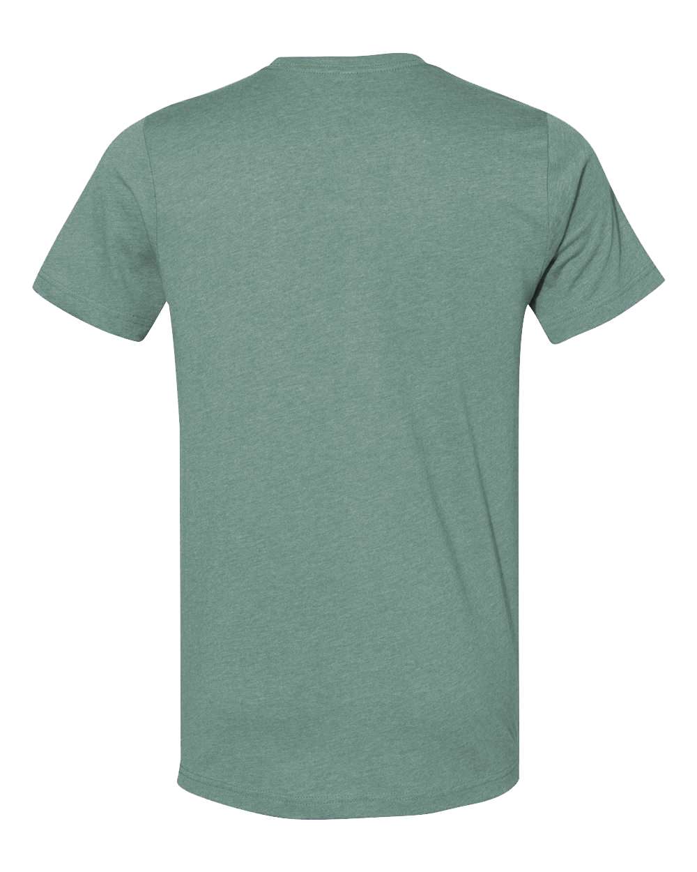 BELLA + CANVAS 3001CVC CVC Jersey Tee - Heather Dusty Blue - Back View