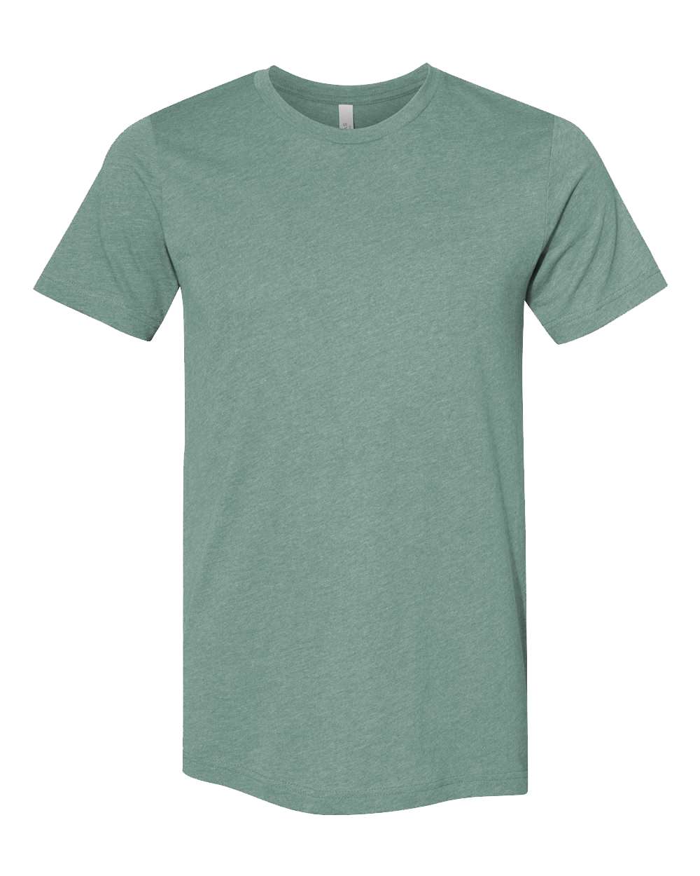 BELLA + CANVAS 3001CVC CVC Jersey Tee - Heather Dusty Blue - Front View
