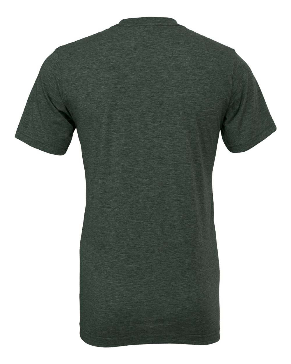 BELLA + CANVAS 3001CVC CVC Jersey Tee - Heather Forest - Back View