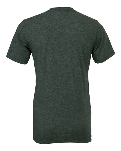 BELLA + CANVAS 3001CVC CVC Jersey Tee - Heather Forest - Back View