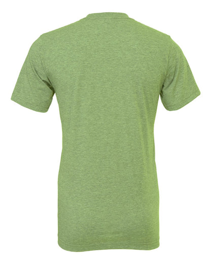 BELLA + CANVAS 3001CVC CVC Jersey Tee - Heather Green - Back View