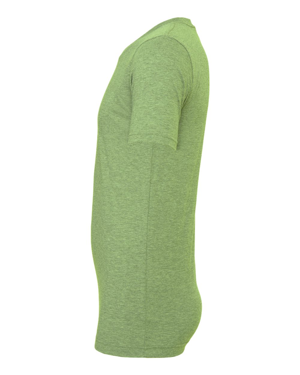 BELLA + CANVAS 3001CVC CVC Jersey Tee - Heather Green - Direct Side