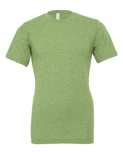 BELLA + CANVAS 3001CVC CVC Jersey Tee - Heather Green - Front View