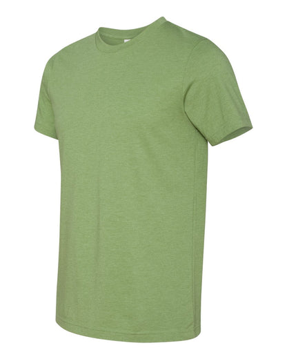 BELLA + CANVAS 3001CVC CVC Jersey Tee - Heather Green - Side View