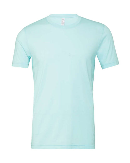 BELLA + CANVAS 3001CVC CVC Jersey Tee - Heather Ice Blue - Front View