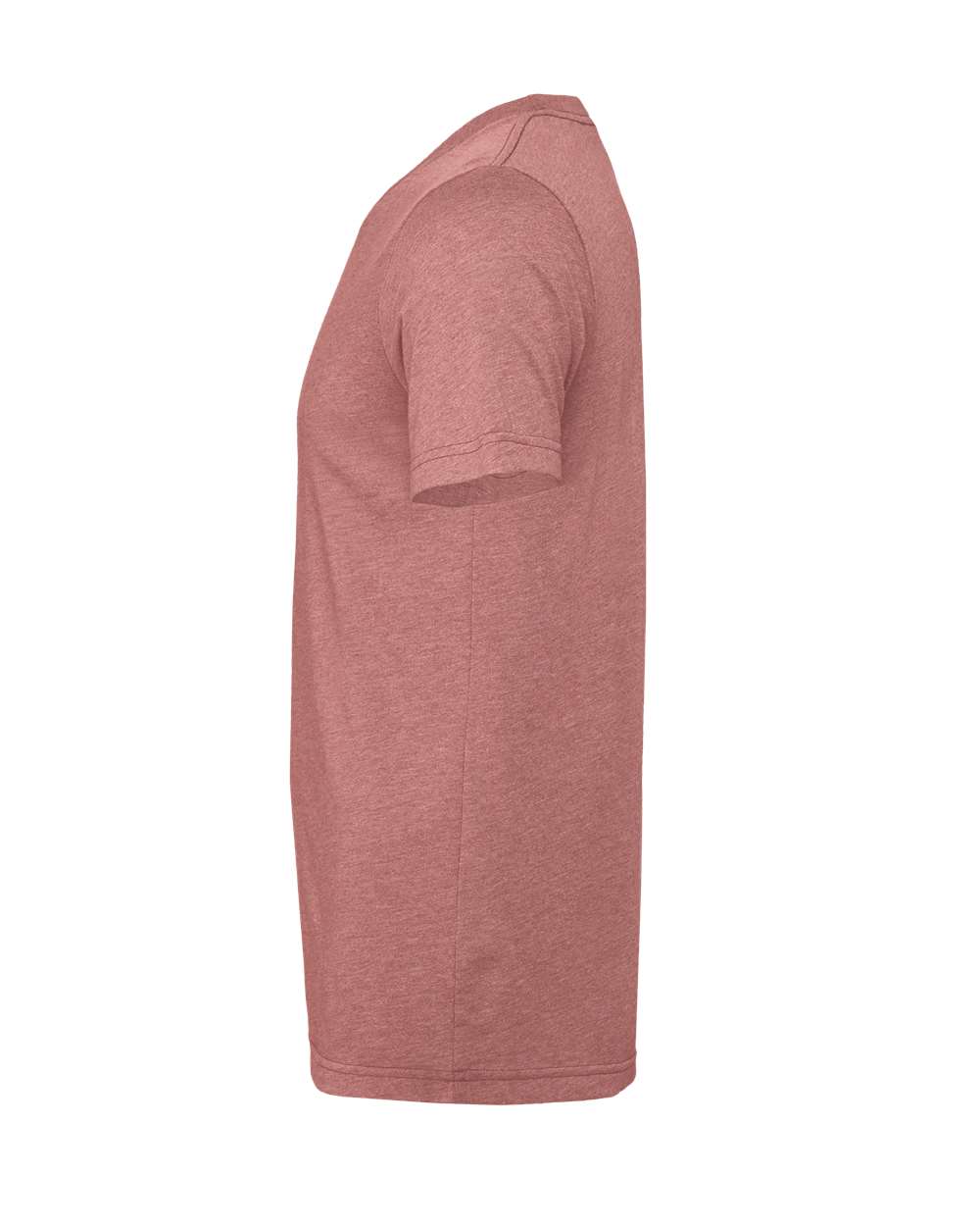 BELLA + CANVAS 3001CVC CVC Jersey Tee - Heather Mauve - Direct Side
