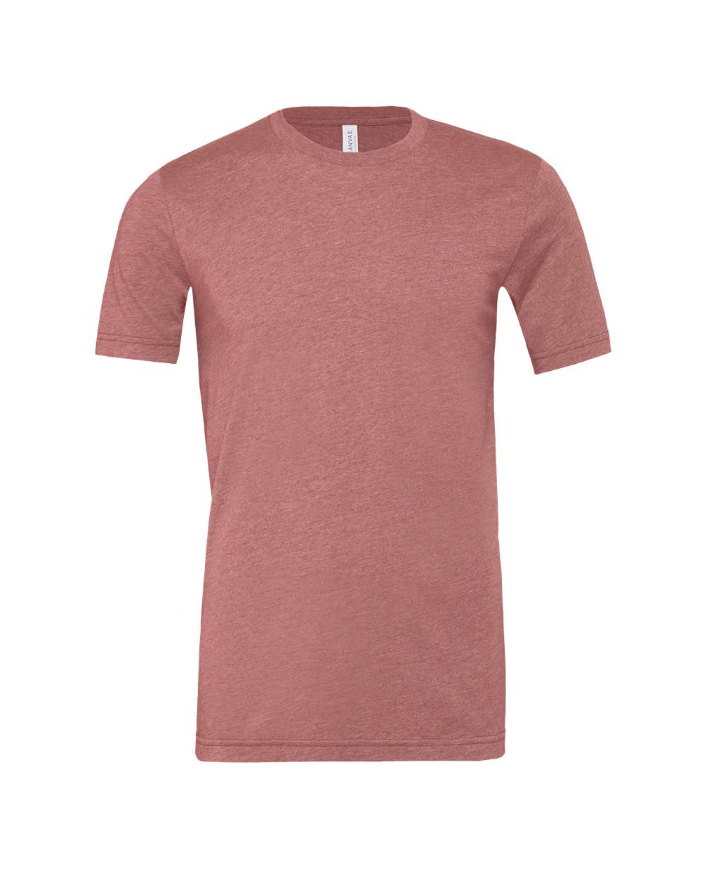 BELLA + CANVAS 3001CVC CVC Jersey Tee - Heather Mauve - Front View