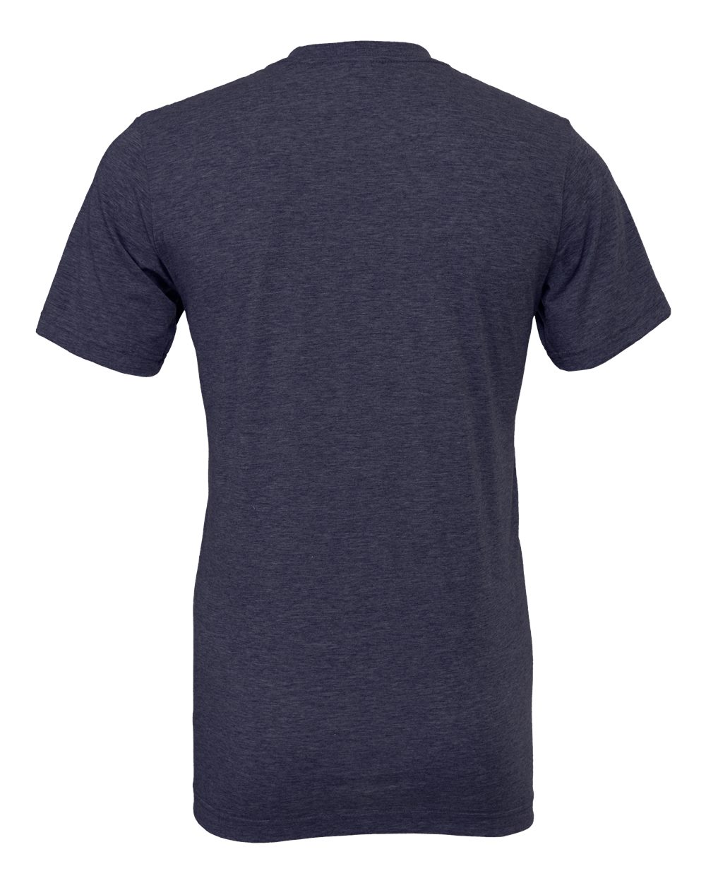 BELLA + CANVAS 3001CVC CVC Jersey Tee - Heather Midnight Navy - Back View
