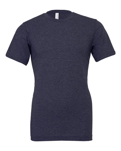 BELLA + CANVAS 3001CVC CVC Jersey Tee - Heather Midnight Navy - Front View