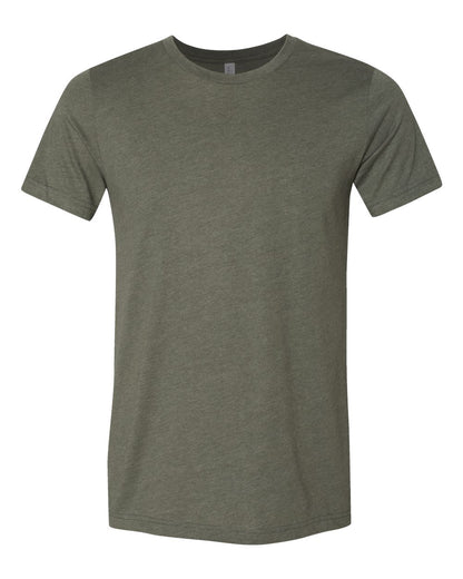 BELLA + CANVAS 3001CVC CVC Jersey Tee - Heather Military Green - Front View