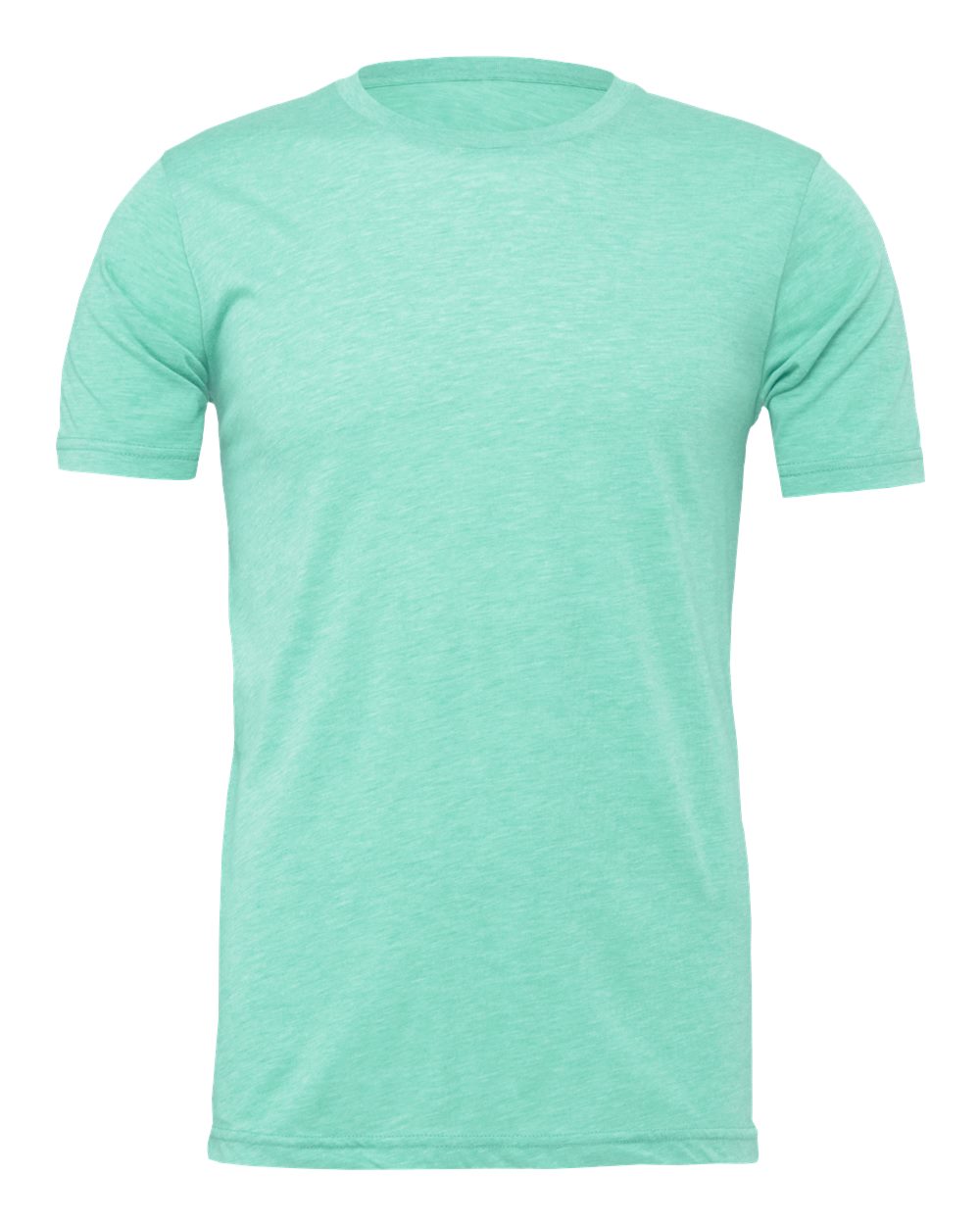 BELLA + CANVAS 3001CVC CVC Jersey Tee - Heather Mint - Front View