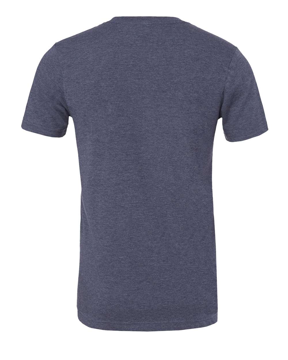 BELLA + CANVAS 3001CVC CVC Jersey Tee - Heather Navy - Back View
