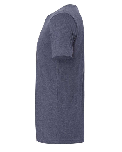 BELLA + CANVAS 3001CVC CVC Jersey Tee - Heather Navy - Direct Side
