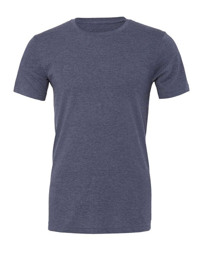BELLA + CANVAS 3001CVC CVC Jersey Tee - Heather Navy - Front View