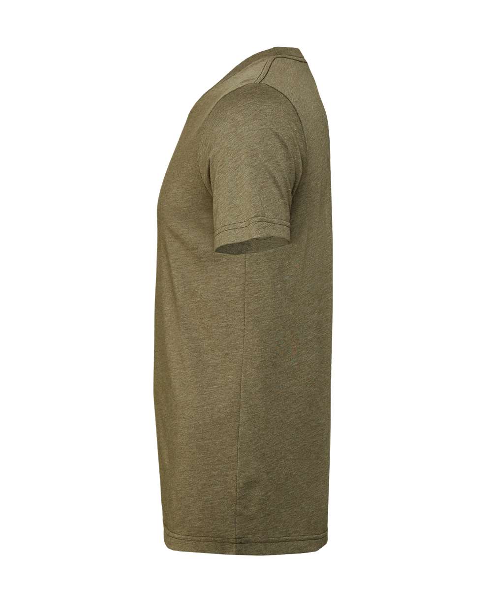 BELLA + CANVAS 3001CVC CVC Jersey Tee - Heather Olive - Direct Side
